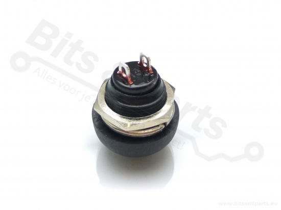 Drukcontact rond bol 12mm groen 250V/1A